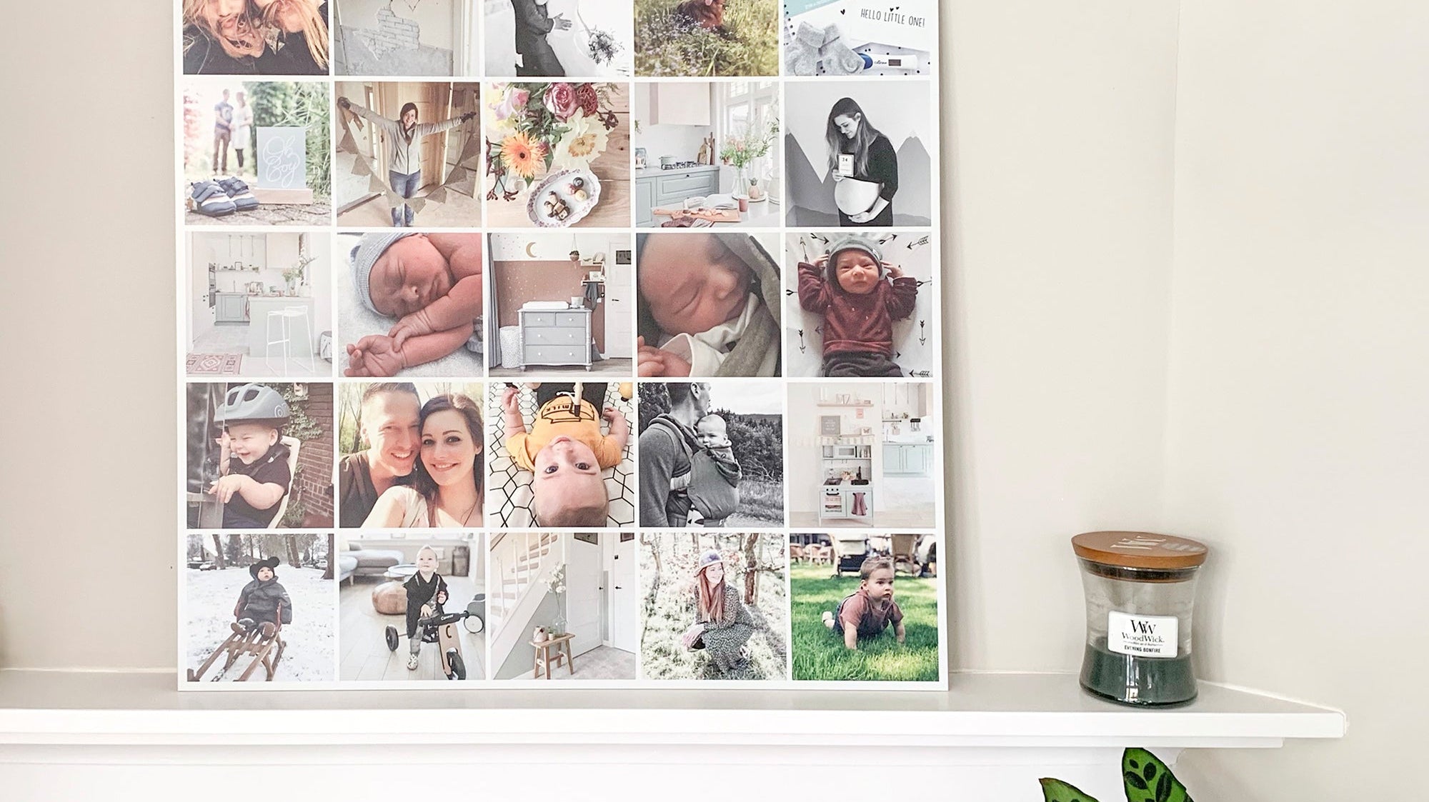 Wanddecoratie in het juiste formaat boven het bed – Instawall op aluminium in de slaapkamer