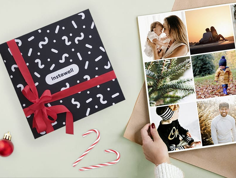 Kerstcadeau met een eigen foto: persoonlijke wanddecoratie onder de boom