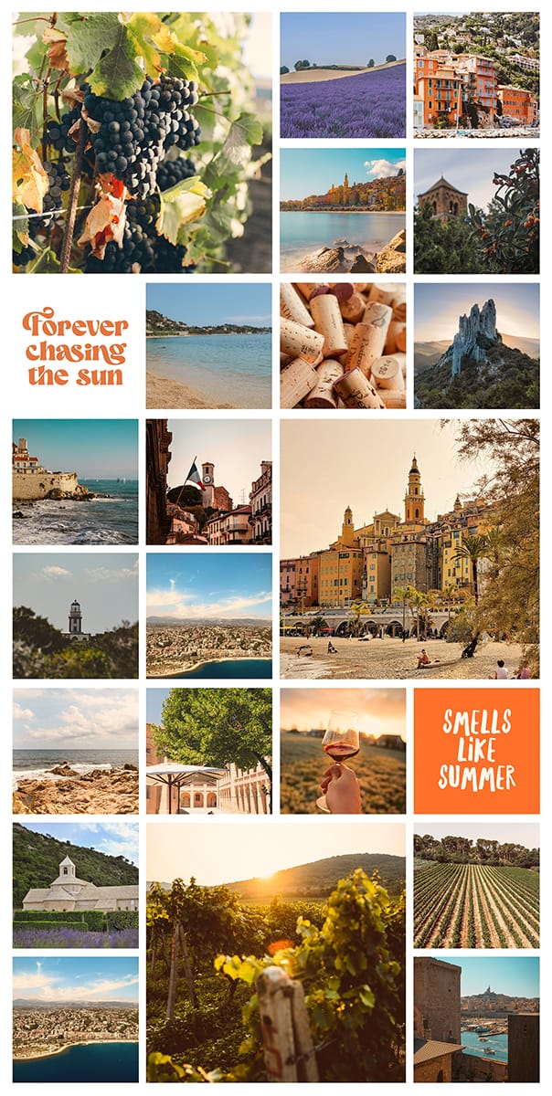 Instawall Tuinposter Tall 1:2 collage van 25 foto's als tuinwanddecoratie