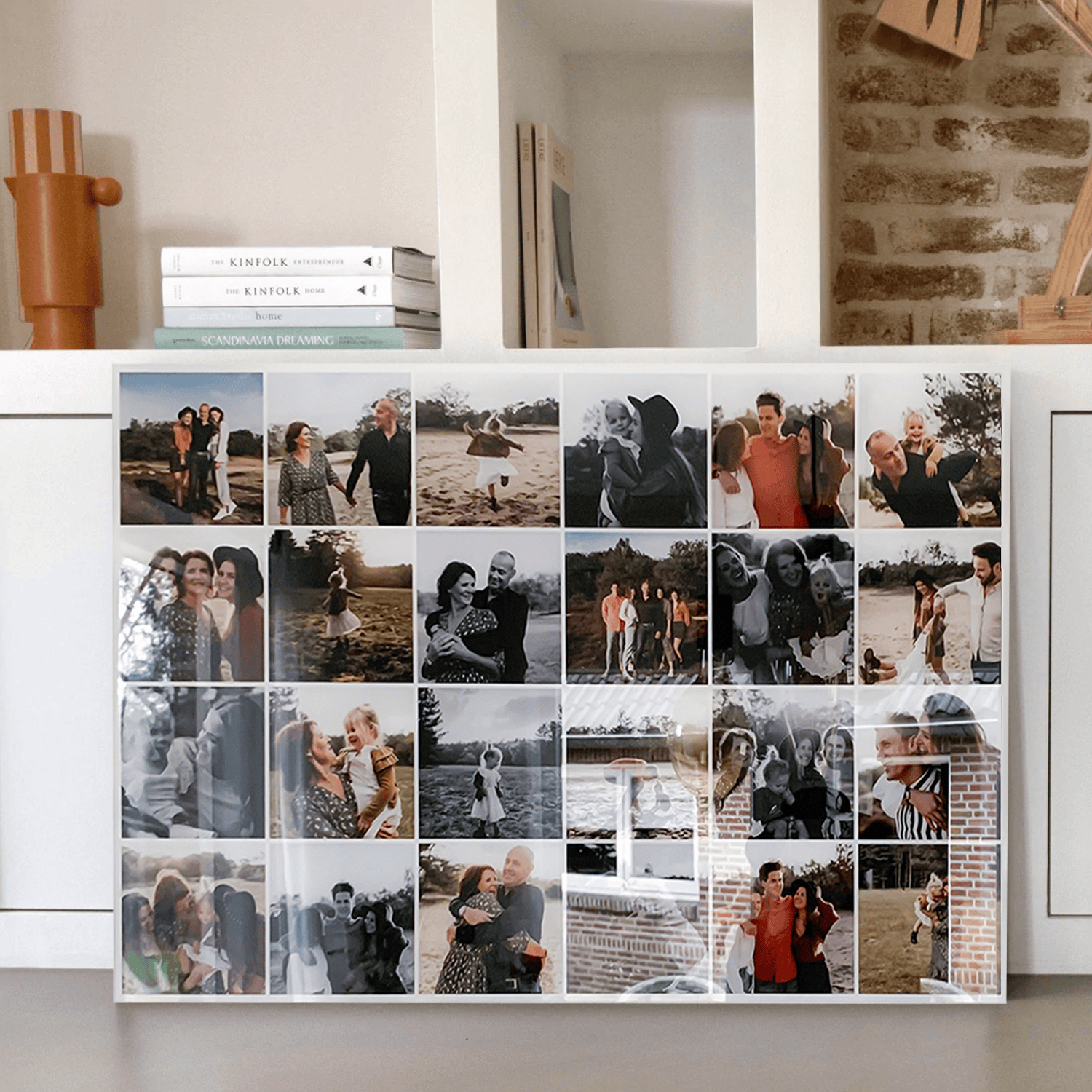 Print Landscape 4:3 met fotocollage op plexiglas door Instawall Prints met ophangsysteem
