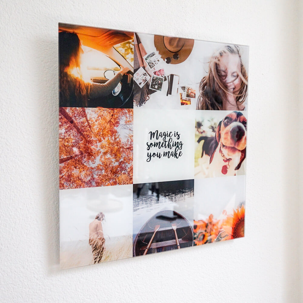 Creëer heel eenvoudig je eigen Instawall Instawall Print Instawall Prints 60x60 cm Plexiglas Inclusief ophangsysteem plg-60-60-map