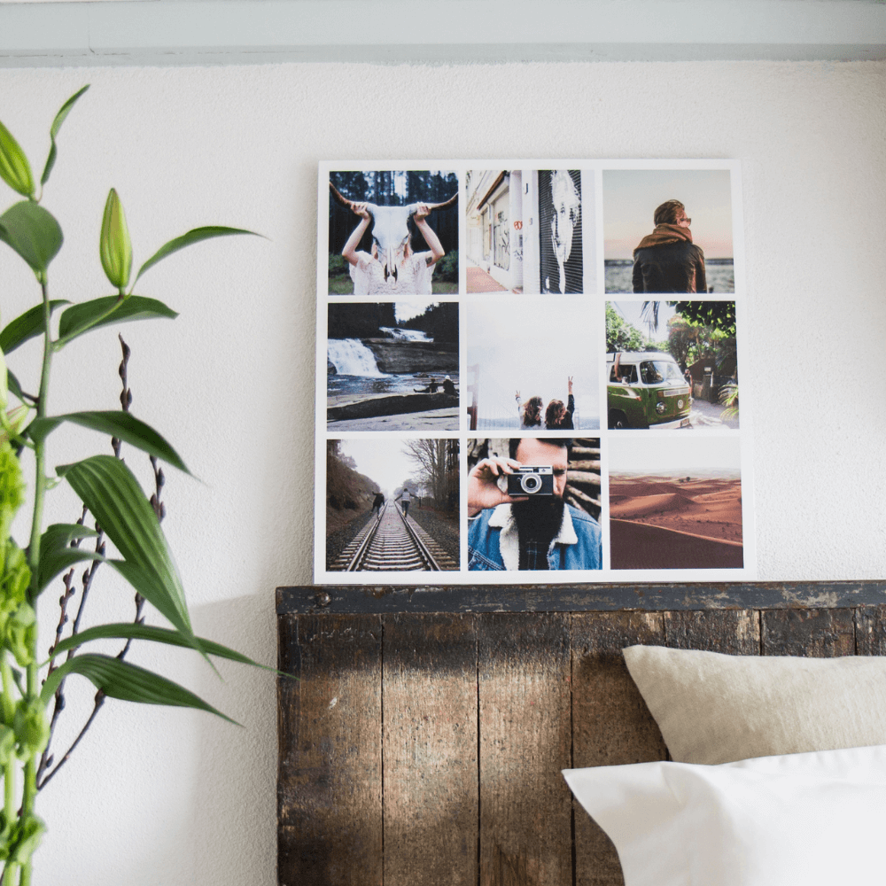 Creëer heel eenvoudig je eigen Instawall Instawall Print Instawall Prints 60x60 cm Glas Inclusief ophangsysteem gls4-60-60-map