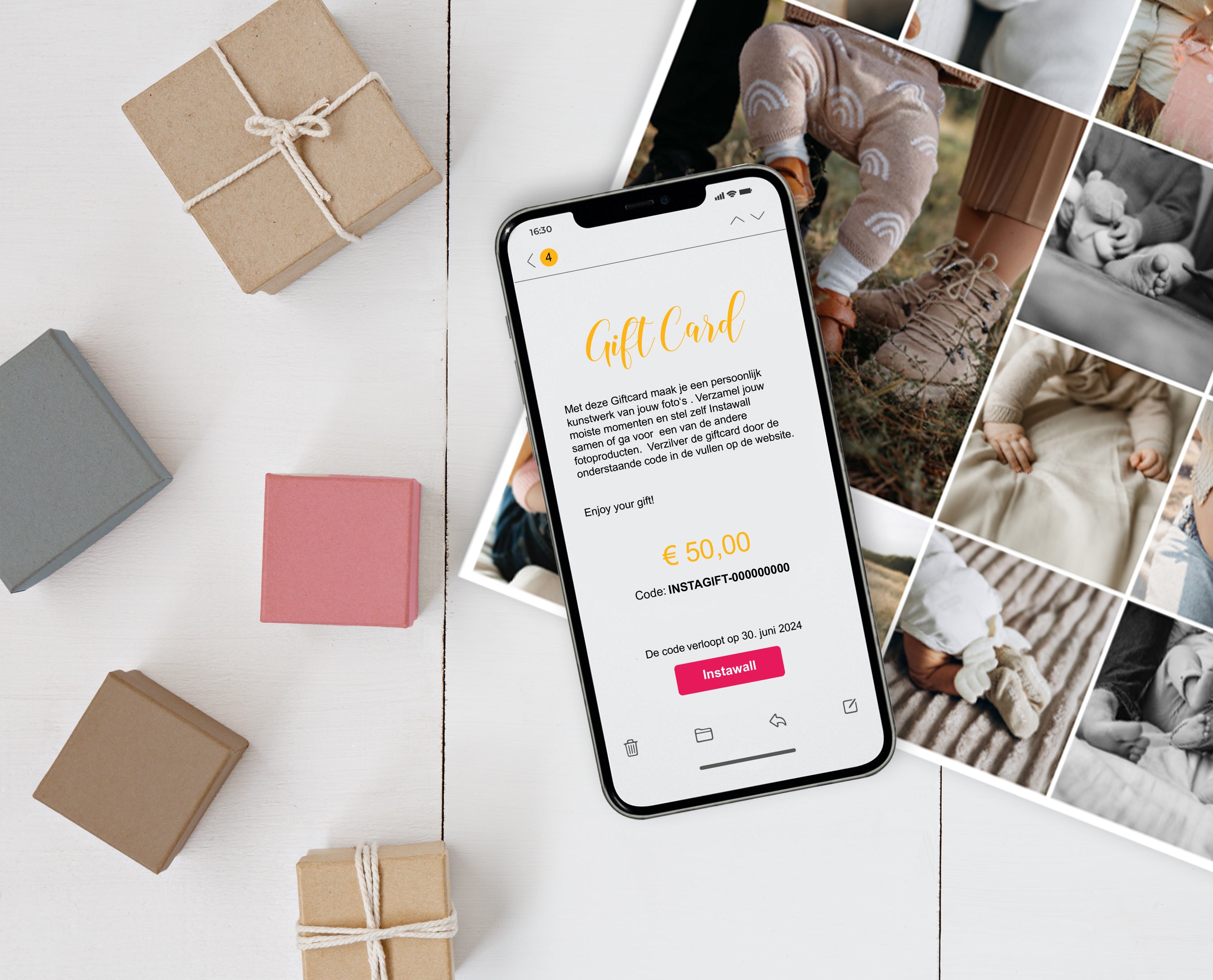 Instawall Giftcard - Een cadeau om nooit meer te vergeten Gift Cards Instawall   