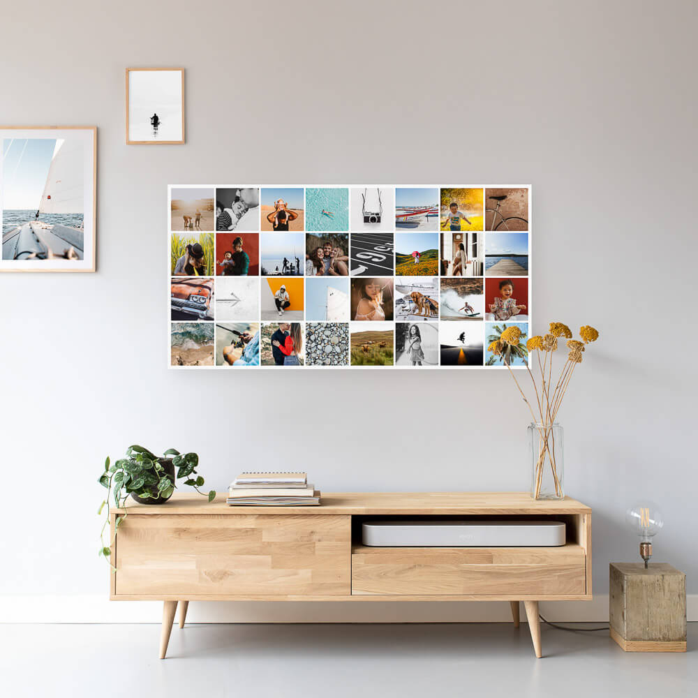 Instawall Glas Wide | 2:1 Instawall Glas Instawall Prints 120x60 cm Glas Inclusief ophangsysteem gls4-120-60-map